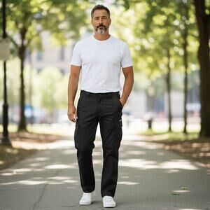 Blackhawk Tactical Pants Black Cargo Work Mens 42x32